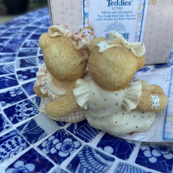 Cherished Teddies Allison and Alexandria Two Friends Mean Twice The Love 127981 - Picture 3 of 5